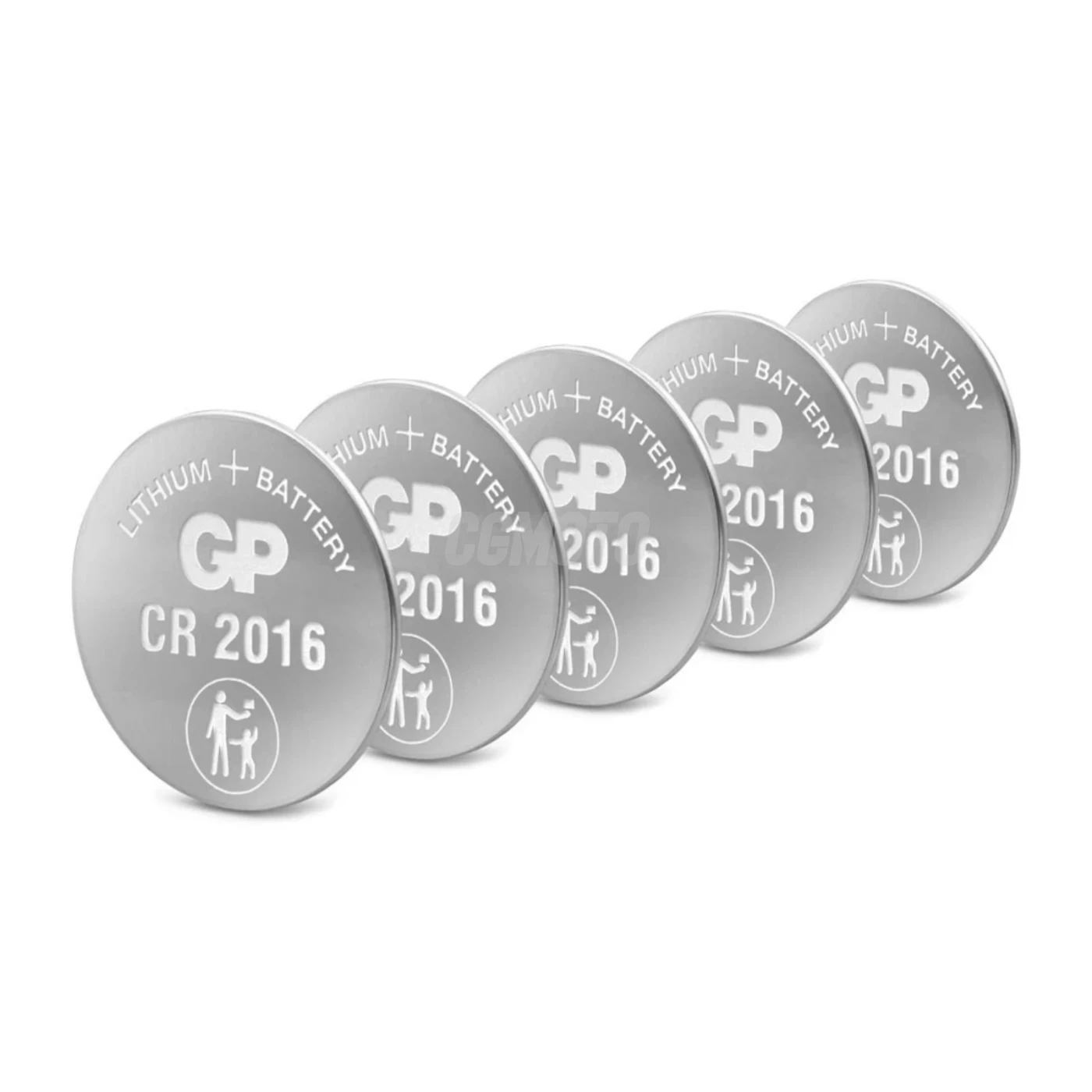 5 lithium knapcelle batterier CR2016 3 V 