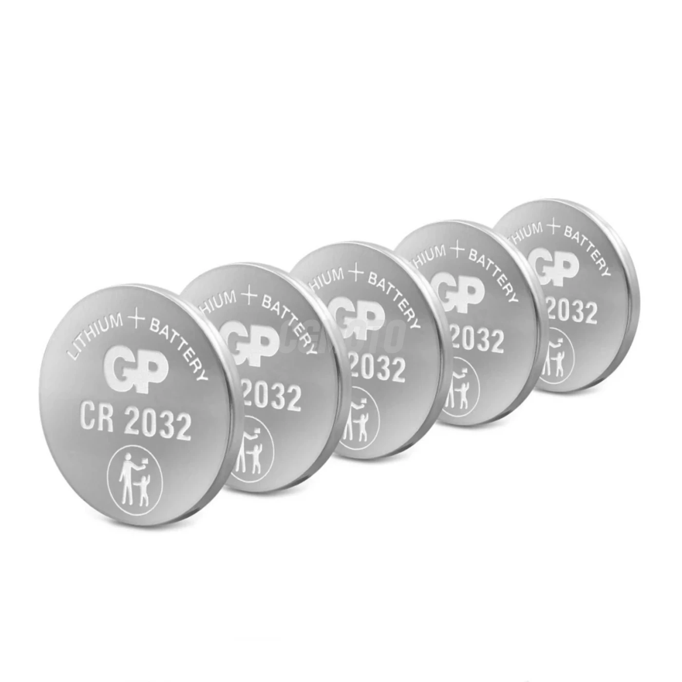 5 lithium knapcelle batterier CR2032 3 V 