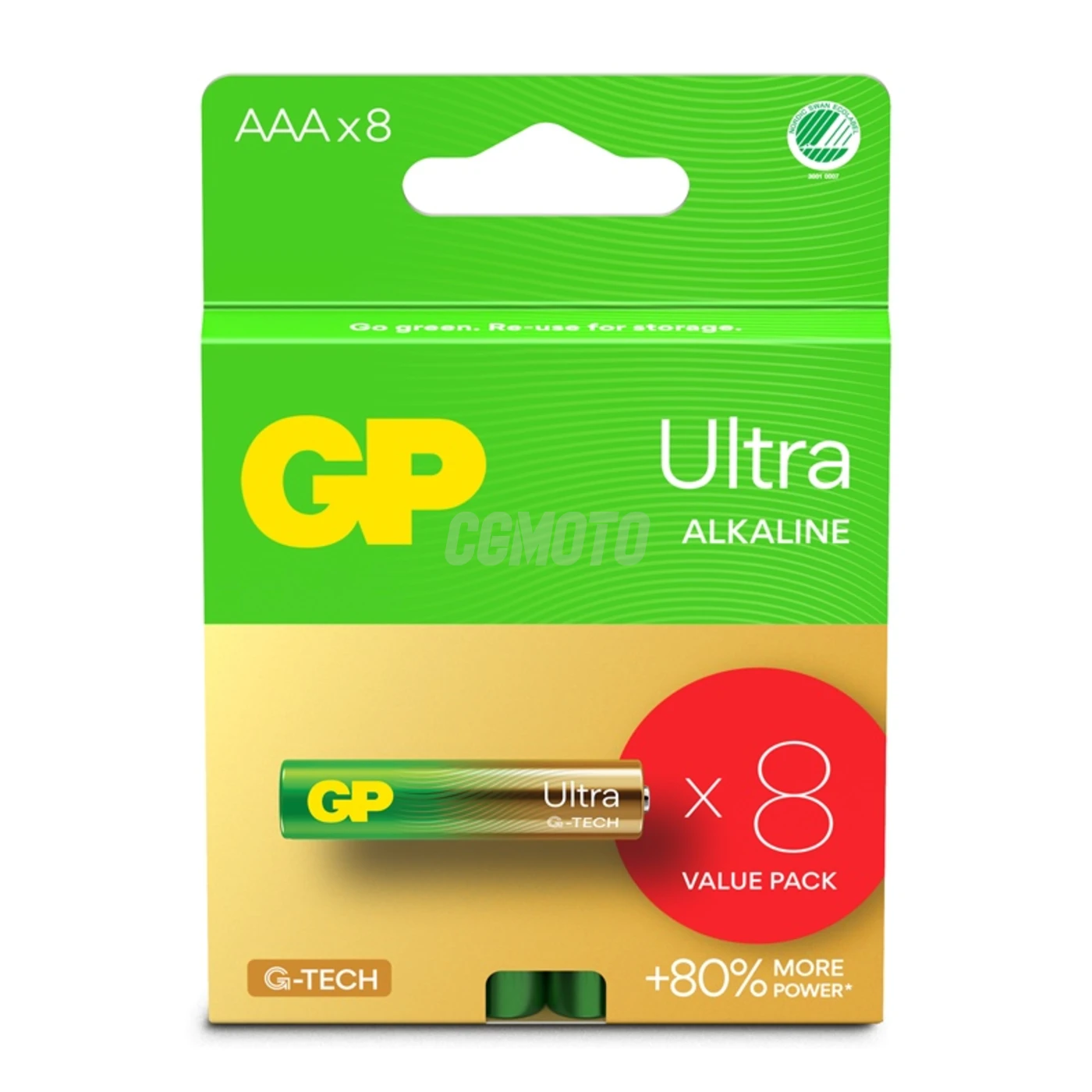 8 alkaline batterier AAA 1,5 V Ultra 8 alkaline batterier AAA 1,5 V Ultra