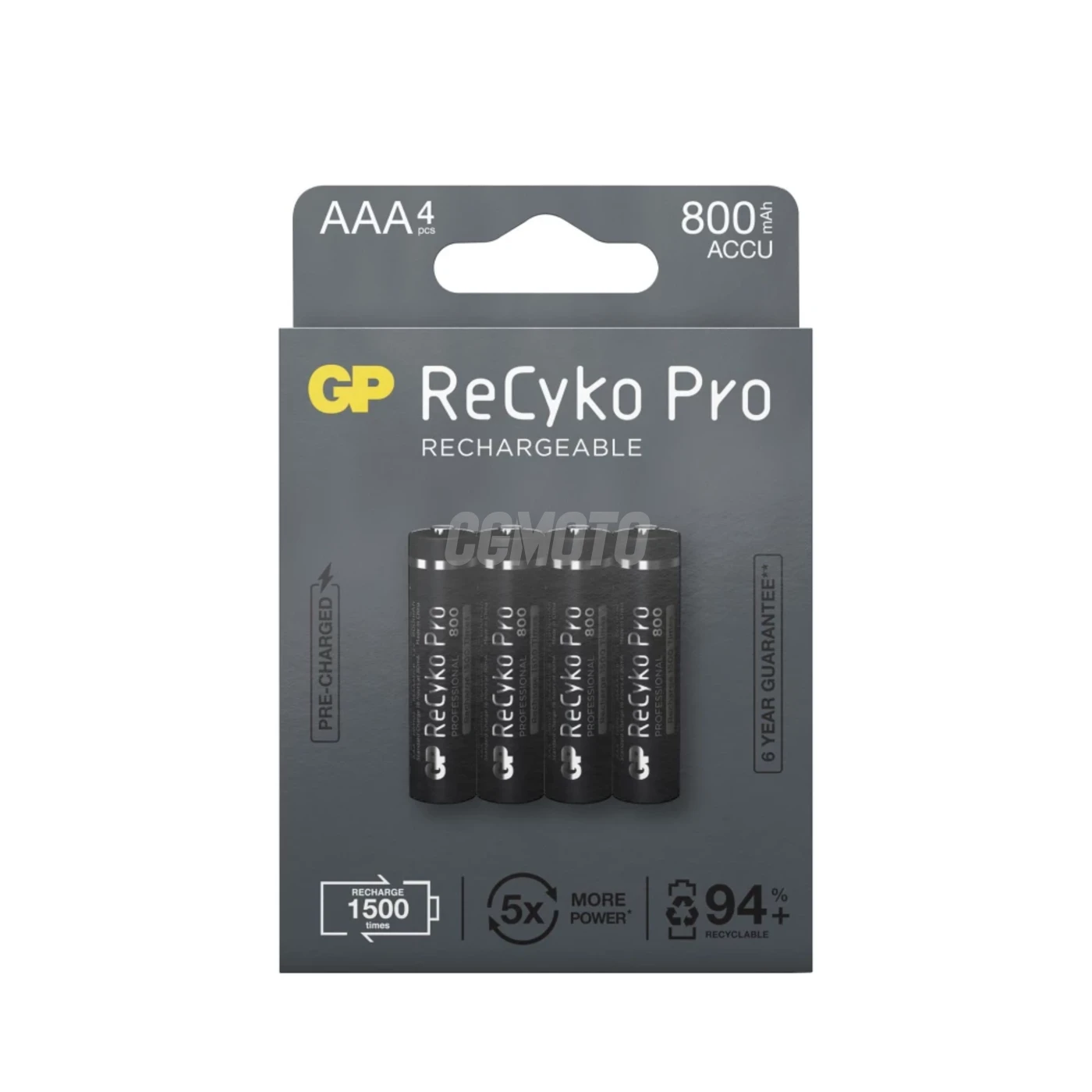 Blister de 4 piles rechargeable Recyko+ AAA 800mAh (Professionnel) Blister de 4 piles rechargeable Recyko+ AAA 800mAh (Professionnel)