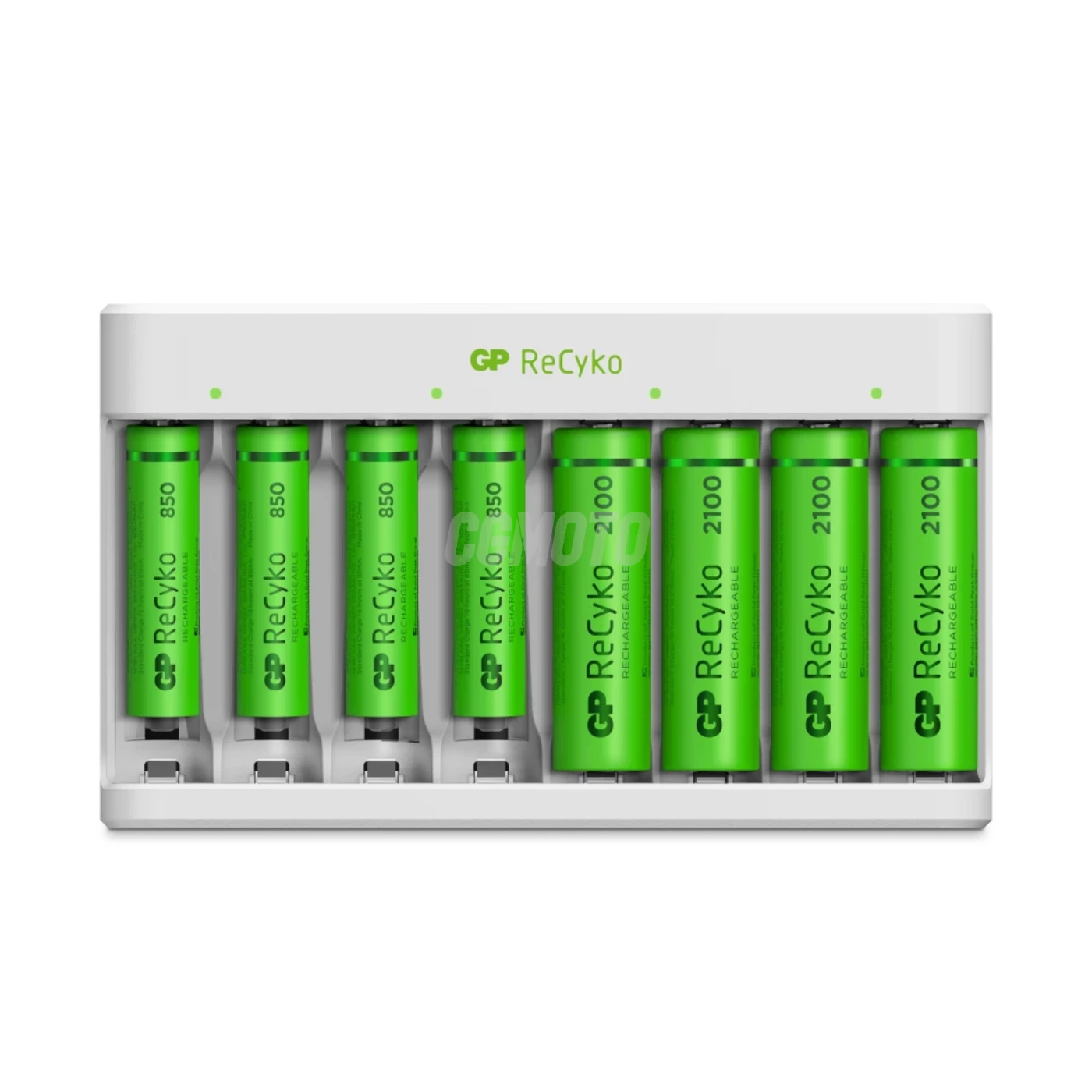 Chargeur classique GP E811 + 8 accus 4xAA 2100mAh + 4xAAA 850mah