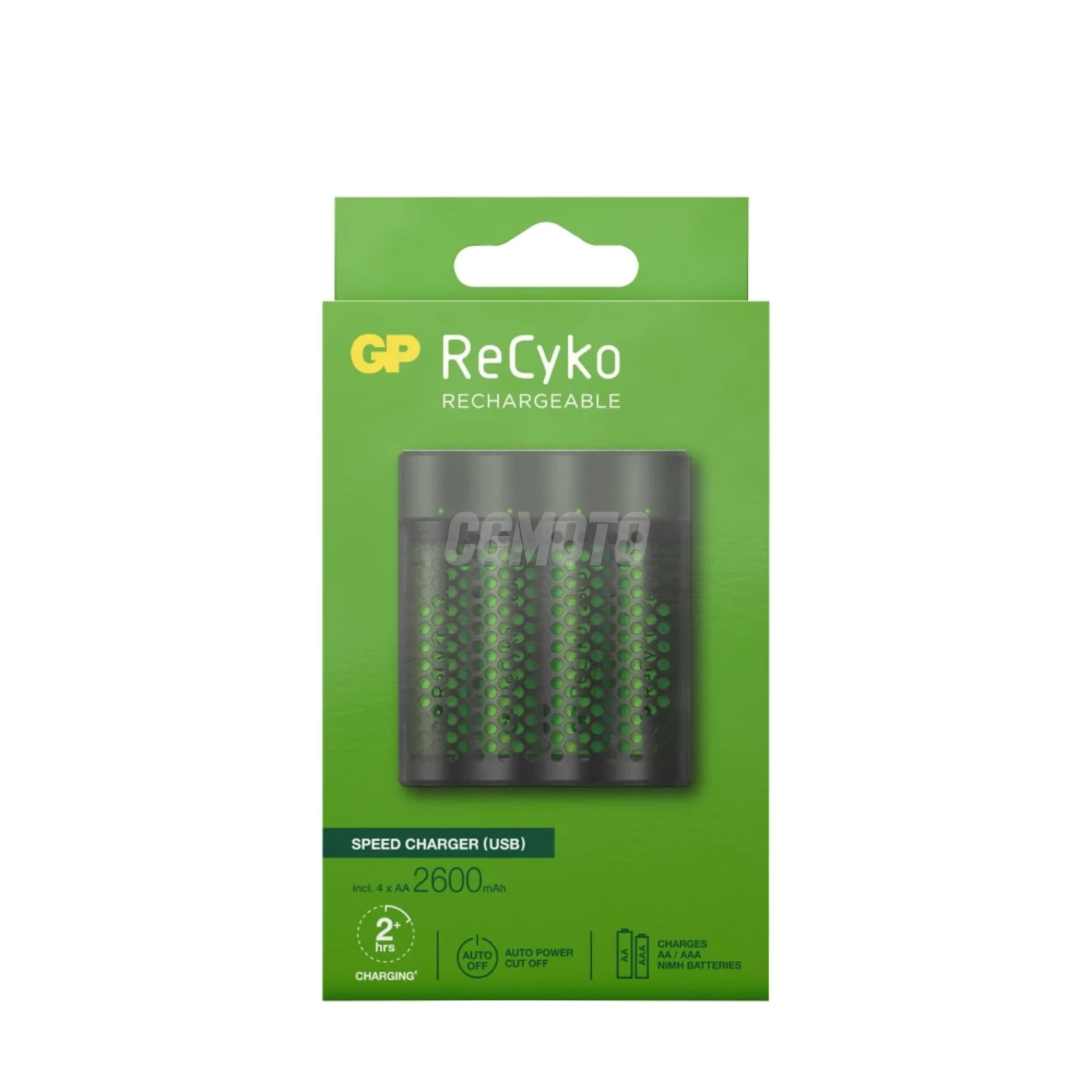 Chargeur rapide 2-4 heures M451 USB + 4 accus AA  2600 mAh