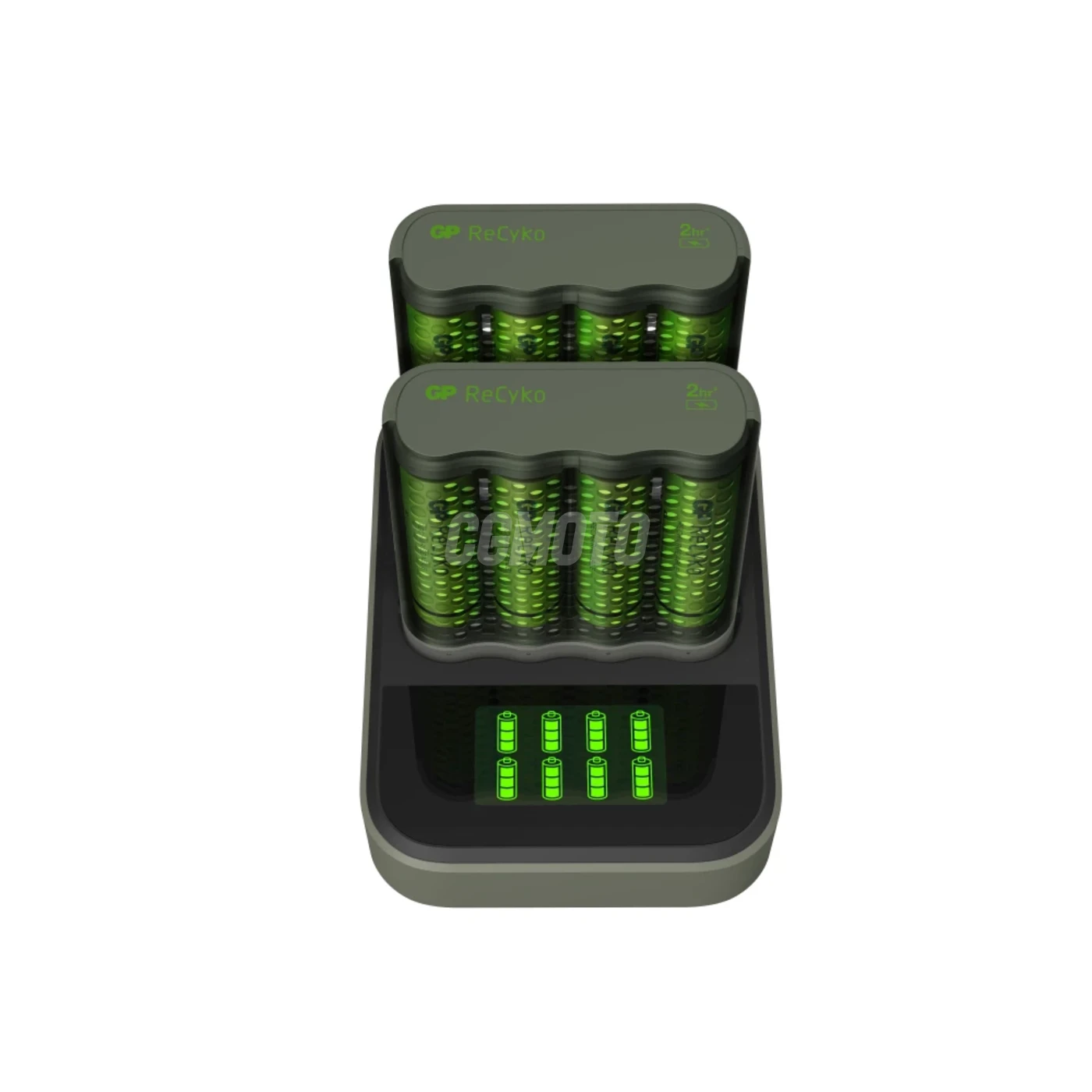 Chargeur rapide 2-4 heures M451 USB + 8 accus AA  2600 mAh + station D851
