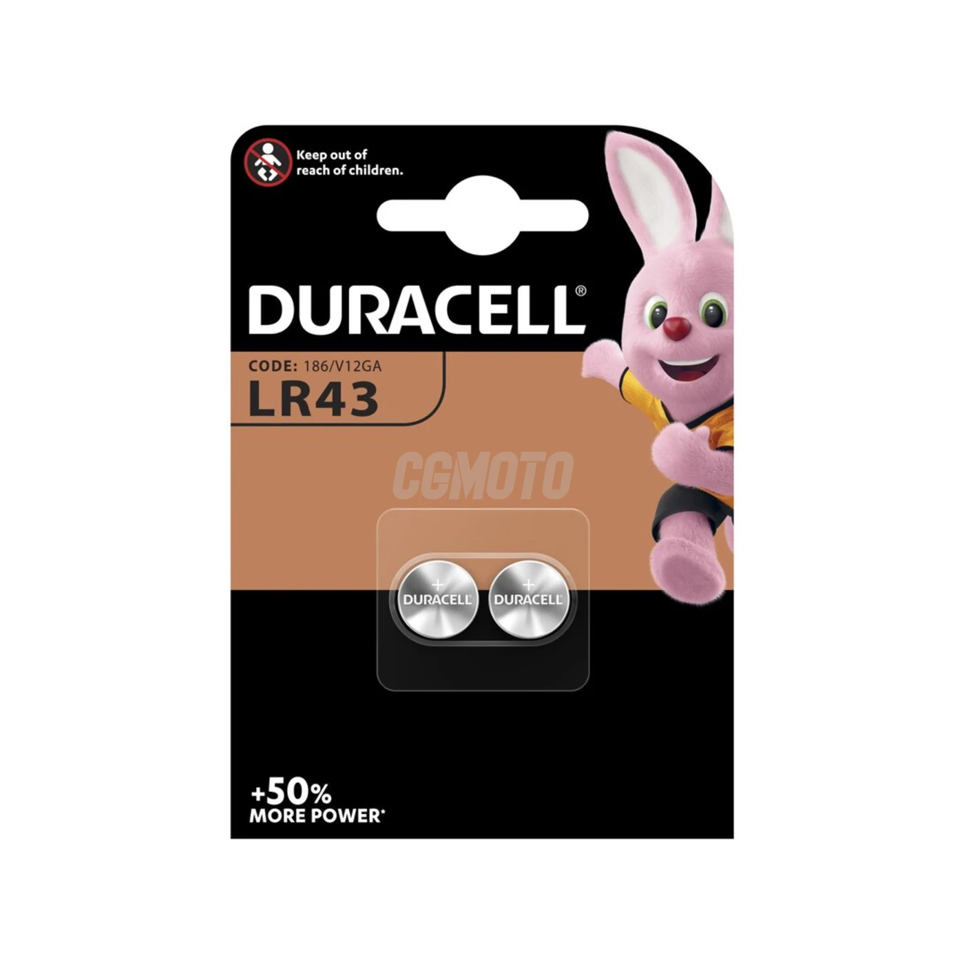 Duracell G12/LR43/186/V12GA/L1142 x 2 batterier Duracell G12/LR43/186/V12GA/L1142 x 2 batterier
