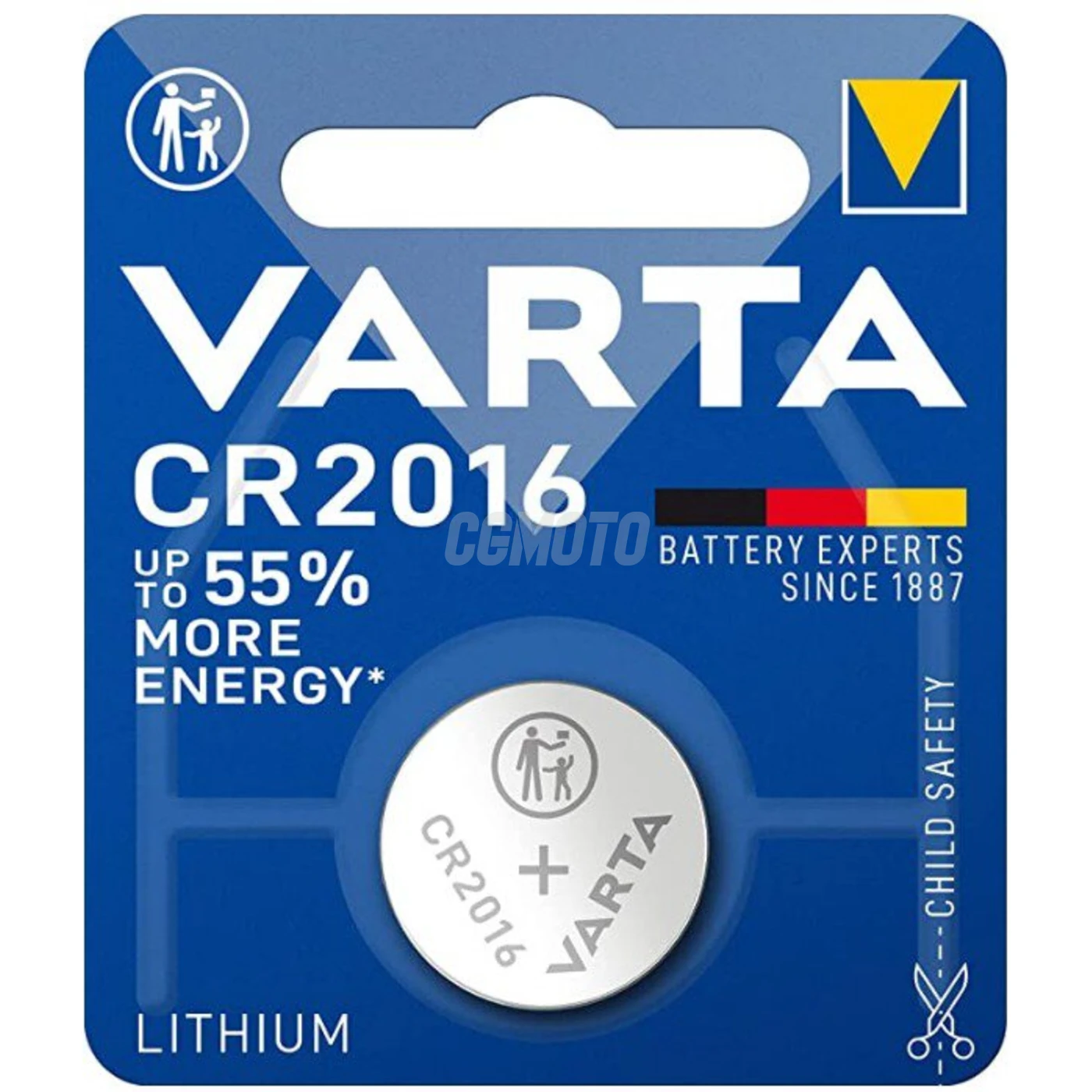 Varta CR2016 lithium x 1 batteri (blister) Varta CR2016 lithium x 1 batteri (blister)