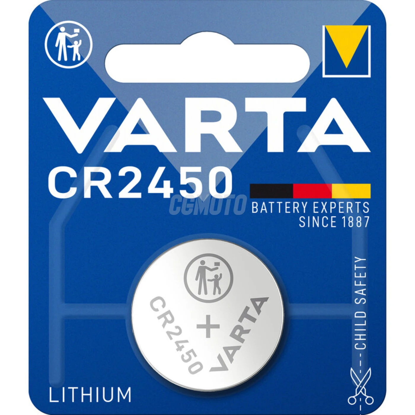 Varta CR2450 lithium x 1 batteri (blister) Varta CR2450 lithium x 1 batteri (blister)