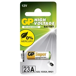 1 x 23AE / MN21 / VA23GA Alkaline cylindrisk batteri - 12V - GP Battery 1 x 23AE / MN21 / VA23GA Alkaline cylindrisk batteri - 12V - GP Battery