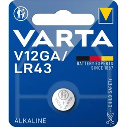 Varta AG12 alkalisk x 1 batteri (blister) Varta AG12 alkalisk x 1 batteri (blister)