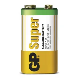 1 x 9V / 6LF22 SUPER - Alkaline batteri - 9V - GP Battery 1 x 9V / 6LF22 SUPER - Alkaline batteri - 9V - GP Battery