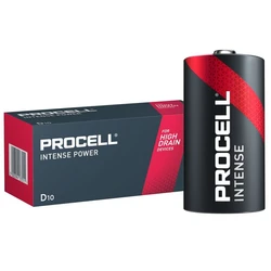 Duracell Procell INTENSE LR20/D x 10 alkaliske batterier Duracell Procell INTENSE LR20/D x 10 alkaliske batterier