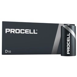 Duracell Procell LR20/D x 10 alkaliske batterier Duracell Procell LR20/D x 10 alkaliske batterier