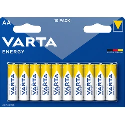 Varta ENERGY LR6/AA x 10 batterier (blister) Varta ENERGY LR6/AA x 10 batterier (blister)