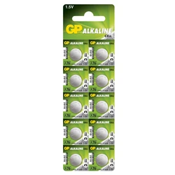Alkaline knapcelle batteri 10 x GP A76 / LR44 / V13GA - 1,5V - GP Battery Alkaline knapcelle batteri 10 x GP A76 / LR44 / V13GA - 1,5V - GP Battery