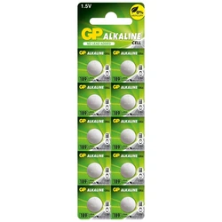 10 x GP 189 / LR54 / V10GA Alkaline knapcelle batteri - 1,5V - GP Battery 10 x GP 189 / LR54 / V10GA Alkaline knapcelle batteri - 1,5V - GP Battery