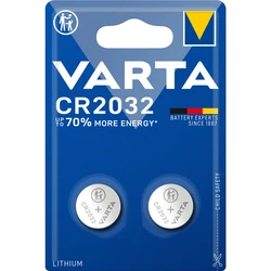 Varta CR2032 lithium x 2 batterier (blister) Varta CR2032 lithium x 2 batterier (blister)