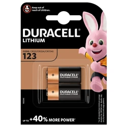 Duracell CR123 Foto Lithium x 2 batterier Duracell CR123 Foto Lithium x 2 batterier