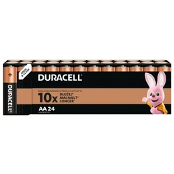 24 x Duracell Basic LR6 AA alkalisk batteri (karton)