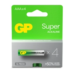4 x AAA / LR03 Alkaline batteri - 1,5V - GP Battery