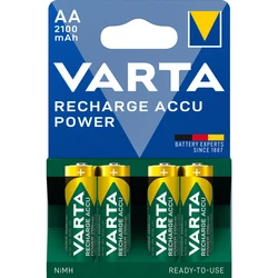 Varta Ready2Use LR6/AA Ni-MH 2100 mAh x 4 genopladelige batterier Varta Ready2Use LR6/AA Ni-MH 2100 mAh x 4 genopladelige batterier