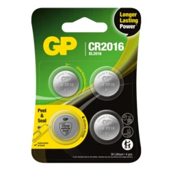 4 lithium knapcelle batterier CR2016 3 V 