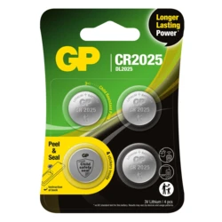 4 lithium knapcelle batterier CR2025 3 V 4 lithium knapcelle batterier CR2025 3 V