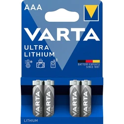 Varta lithium LR03/AAA x 4 batterier (blister) Varta lithium LR03/AAA x 4 batterier (blister)