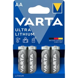 Varta lithium LR6/AA x 4 batterier (blister) Varta lithium LR6/AA x 4 batterier (blister)