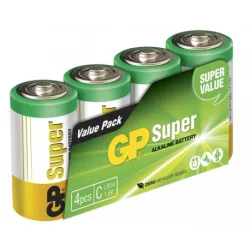 4 x C / LR14 SUPER - Alkaline batteri - 1,5V - GP Battery 4 x C / LR14 SUPER - Alkaline batteri - 1,5V - GP Battery