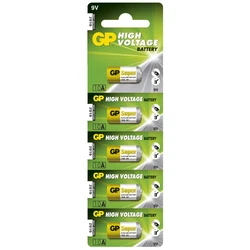 5 x 10A / L1022 Alkaline cylindrisk batteri - 9V - GP Battery 5 x 10A / L1022 Alkaline cylindrisk batteri - 9V - GP Battery