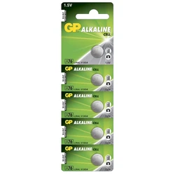 Alkaline knapcelle batteri 5 x GP A76 / LR44 / V13GA - 1,5V - GP Battery Alkaline knapcelle batteri 5 x GP A76 / LR44 / V13GA - 1,5V - GP Battery
