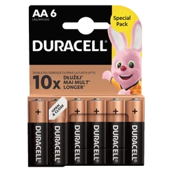Duracell Basic Duralock LR6 AA x 6 alkaline batterier Duracell Basic Duralock LR6 AA x 6 alkaline batterier