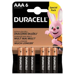Duracell Basic Duralock LR03 AAA x 6 alkalinebatterier Duracell Basic Duralock LR03 AAA x 6 alkalinebatterier