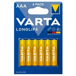 Varta LONGLIFE LR03/AAA x 6 batterier (blister) Varta LONGLIFE LR03/AAA x 6 batterier (blister)