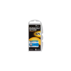 Duracell ActivAir 675 MF til høreapparater x 6 batterier Duracell ActivAir 675 MF til høreapparater x 6 batterier