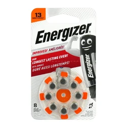 Energizer 13 til høreapparater x 8 batterier