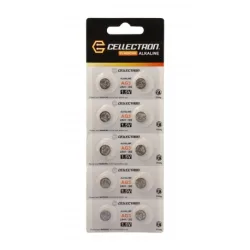 AG3 10 alkaline knapcelle batteri AG3 / LR41 / 392 1,5V Cellectron