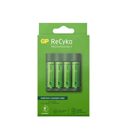 Chargeur 6 heures GP B421 (USB) + 4 accus AA 2000 mAh Chargeur 6 heures GP B421 (USB) + 4 accus AA 2000 mAh
