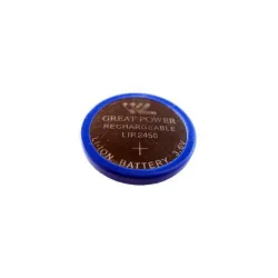 Li-Ion LIR 2450 genopladelig knapcelle batteri - 3,6V Li-Ion LIR 2450 genopladelig knapcelle batteri - 3,6V