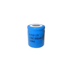 NiCD 2/3 Sub C 650 mAh batteri uden knup - 1,2V - Evergreen
