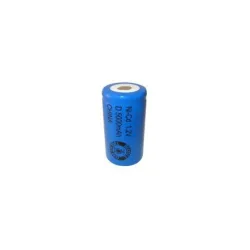 NiCD D 5000 mAh batteri uden knup - 1,2V - Evergreen
