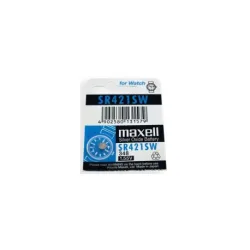 Pile bouton SR421 / 348 - 1,55V - oxyde d'argent - Maxell Pile bouton SR421 / 348 - 1,55V - oxyde d'argent - Maxell