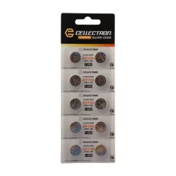 SR1154 10 knapcelle batteri sølv oxide SR1154 / SR44 / 357 1,55V Cellectron SR1154 10 knapcelle batteri sølv oxide SR1154 / SR44 / 357 1,55V Cellectron